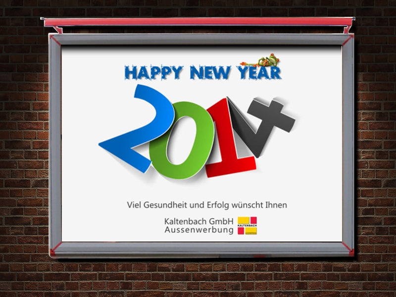 Happy New Year Plakat 2014
